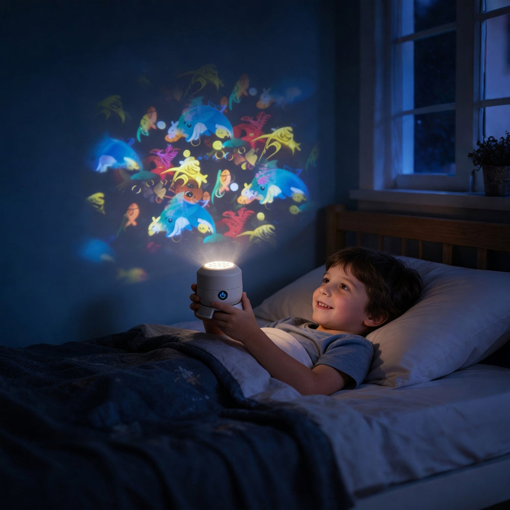Lovyanocosh® Dynamic Rotating LED Projector Light✨