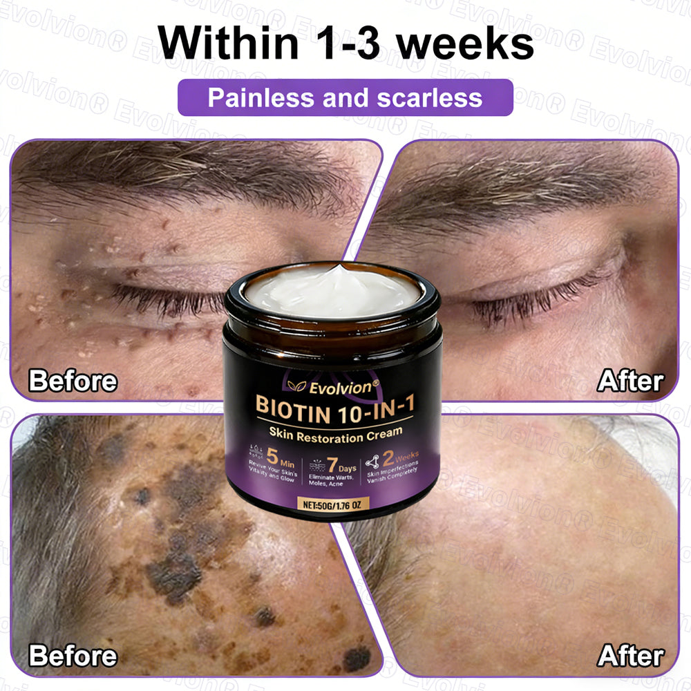 Made and Shipped from USA ✨Evolvion® Biotin 10-in-1 Skin Restoration Cream🌻🌻