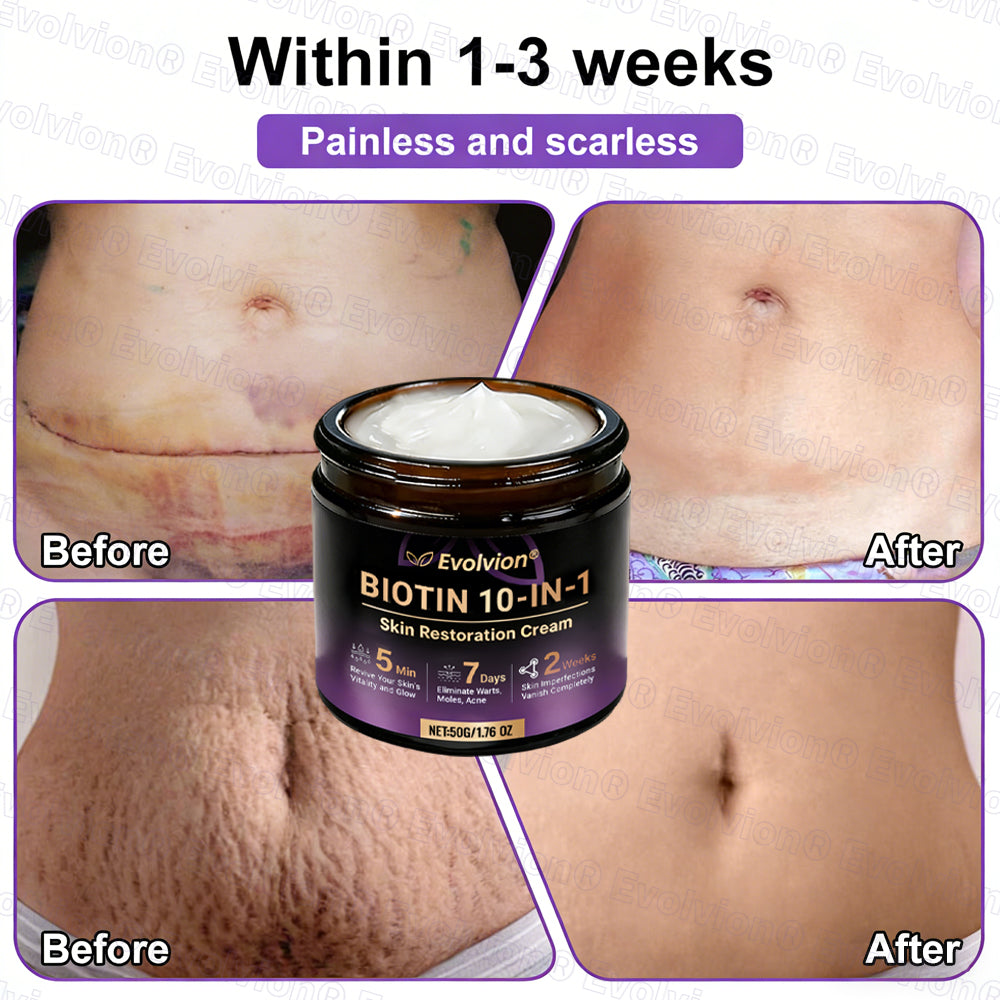 Made and Shipped from USA ✨Evolvion® Biotin 10-in-1 Skin Restoration Cream🌻🌻