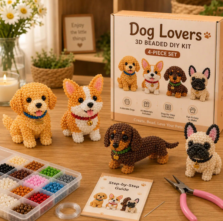 🏆Limited Time Sale 50% OFF🧵🦘Petite 3D Beaded Animal Craft Kit