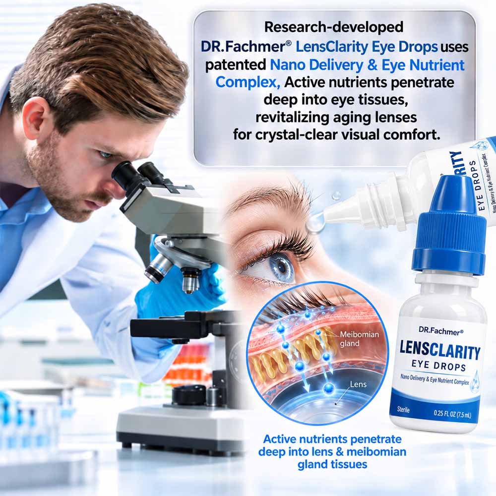 👨‍⚕️ DR.Fachmer® LensClarity Eye Drops✅FDA Approved (For dry eyes, blurry vision & presbyopia) 👀