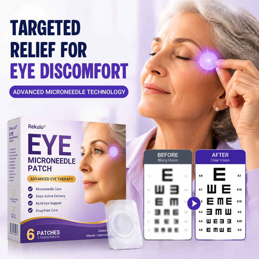 👩‍⚕️Rekulo® Transdermal Vision-Repair Eye Microneedle Patch ✅FDA Approved(Suitable for presbyopia, dry eye syndrome and cataracts) 👀
