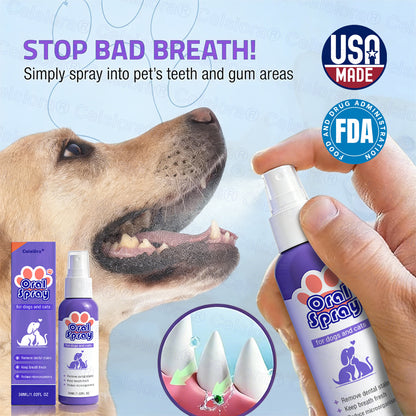 Celsiora® Pet Oral Spray ✅FDA Approved | Freshen Breath, Remove Tartar & Promote gum regeneration, stabilize teeth 🦷🦷