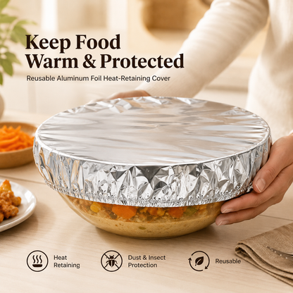 Lovyanocosh®🔥Home dining table & food container aluminum foil heat-retaining cover