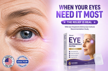 👩‍⚕️Rekulo® Transdermal Vision-Repair Eye Microneedle Patch ✅FDA Approved(Suitable for presbyopia, dry eye syndrome and cataracts) 👀