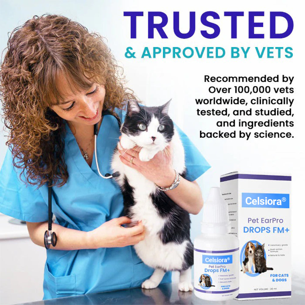 🌟 Official Store | Celsiora® Pet EarPro Drops FM+