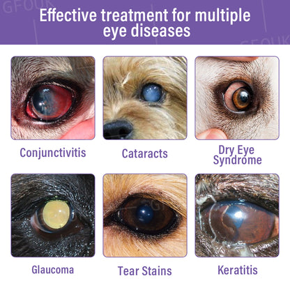👩‍⚕️GFOUK® NanoCare Pet Eye Drops ☑️ FDA Approved | Relieves Conjunctivitis, Dry Eyes, Cataracts, and Keratitis🐶
