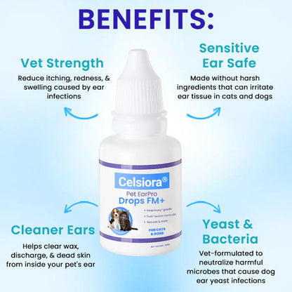 🌟 Official Store | Celsiora® Pet EarPro Drops FM+