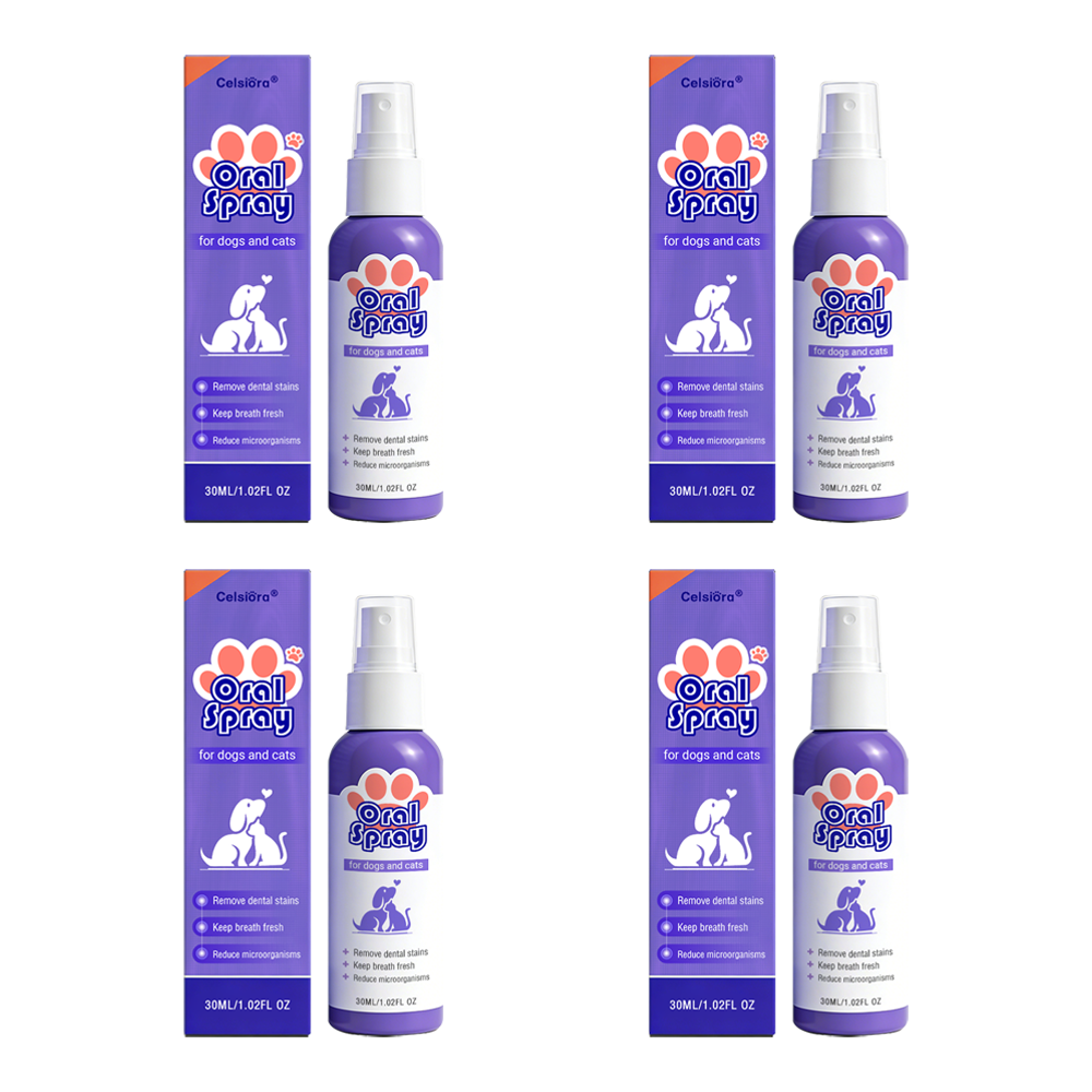 Celsiora® Pet Oral Spray ✅FDA Approved | Freshen Breath, Remove Tartar & Promote gum regeneration, stabilize teeth 🦷🦷