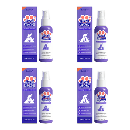 Celsiora® Pet Oral Spray ✅FDA Approved | Freshen Breath, Remove Tartar & Promote gum regeneration, stabilize teeth 🦷🦷