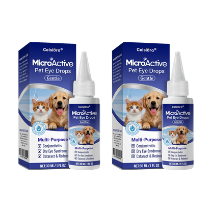 👩‍⚕️Celsiora® MicroActive Pet Eye Drops ✅ FDA Approved | Relieves Conjunctivitis, Dry Eyes, Cataracts