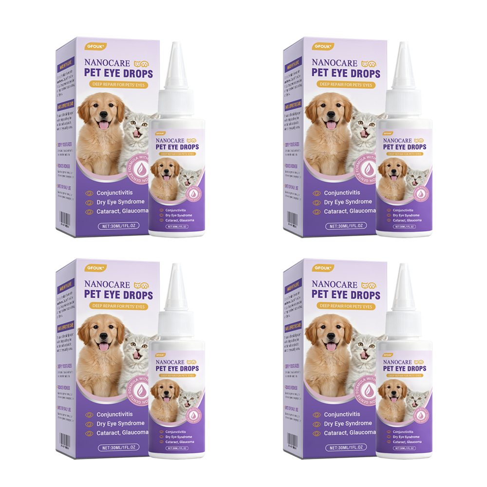 👩‍⚕️GFOUK® NanoCare Pet Eye Drops ☑️ FDA Approved | Relieves Conjunctivitis, Dry Eyes, Cataracts, and Keratitis🐶