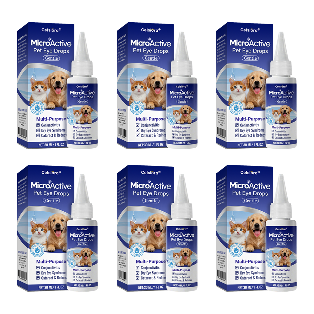 👩‍⚕️Celsiora® MicroActive Pet Eye Drops ✅ FDA Approved | Relieves Conjunctivitis, Dry Eyes, Cataracts