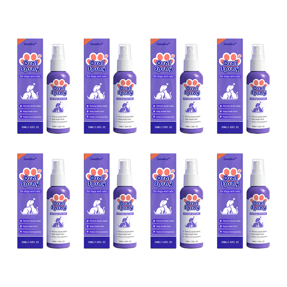 Celsiora® Pet Oral Spray ✅FDA Approved | Freshen Breath, Remove Tartar & Promote gum regeneration, stabilize teeth 🦷🦷