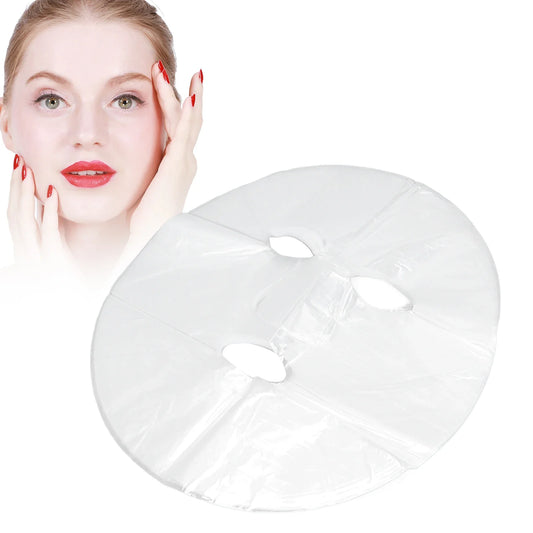 100pcs Facial Mask DIY Preservative Film Disposable Prevent Evaporation Moisture Retention Face Mask Wrapped Paper