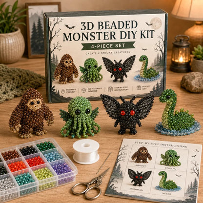 🏆Limited Time Sale 50% OFF🧵🦘Petite 3D Beaded Animal Craft Kit