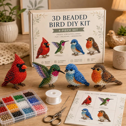 🏆Limited Time Sale 50% OFF🧵🦘Petite 3D Beaded Animal Craft Kit